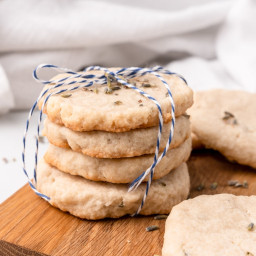 Lavender Shortbread Cookies