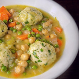 Chickpea Dumpling Soup