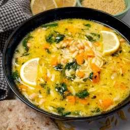 Avgolemono Soup (Greek Lemon Orzo Soup)