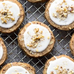 Maple Walnut Shortbread Cookies